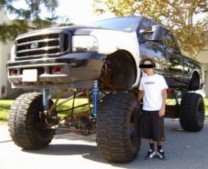 raised truck lifted truck